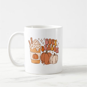 Cosy Season Pumpkin Spice Drink and Pumpkins Coffee Mug