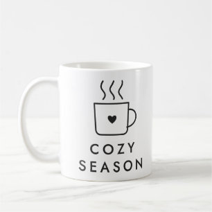 Cosy Season Steaming Mug Line Drawing