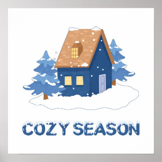 Cosy Season Winter Holiday Poster