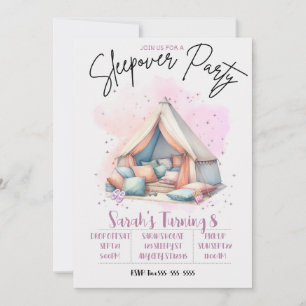 Cosy Sleepover Invitation