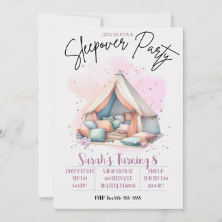 Cosy Sleepover Invitation