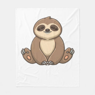 Cosy Sloth Classic T-Shirt Fleece Blanket