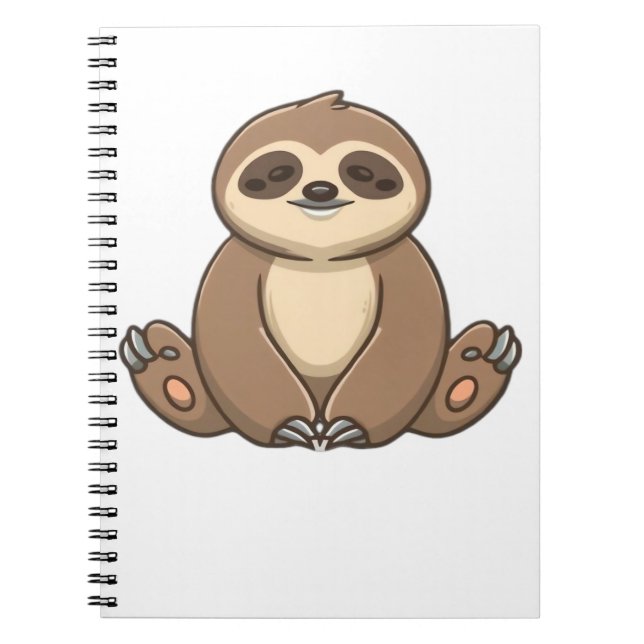 Cosy Sloth Classic T-Shirt Notebook (Front)