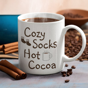 Cosy Socks & Hot Cocoa Coffee Mug