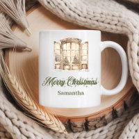 Cosy soft pastel Nordic design custom name Christm