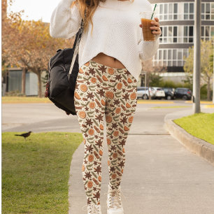 Cosy Spice Pattern – Fall Vibes Leggings