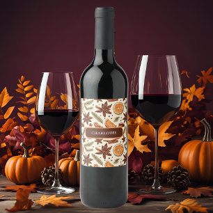 Cosy Spice Wine Label – Custom Name