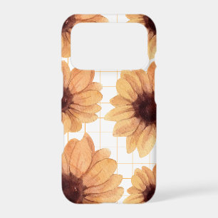 Cosy Sunflower Grid Aesthetic Autumn Phone Case