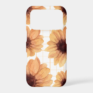 Cosy Sunflower Grid Aesthetic Autumn Phone Case