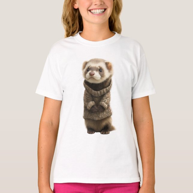Cosy Sweater Ferret Kids (Front)