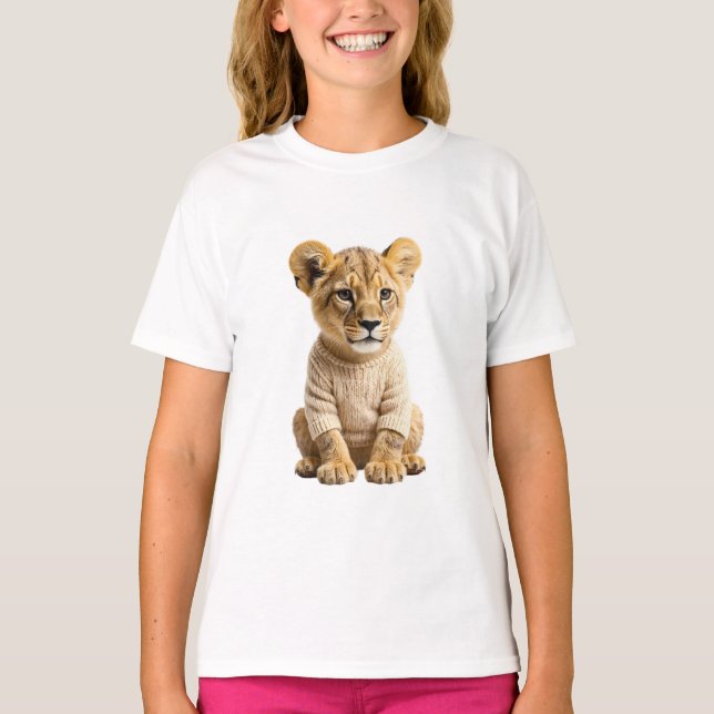 Cosy Sweater Lion Cub Kids (Front)