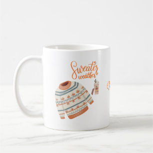 Cosy Sweater Weather Mug with Custom Name   Autumn