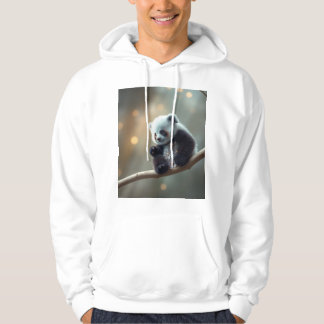 "Cosy Sweatshirt with Adorable Baby Panda on a Tre