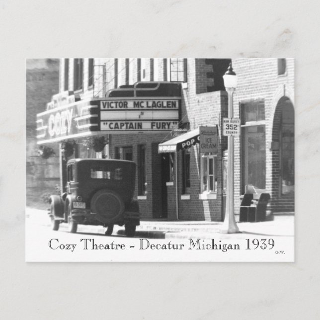 Cosy Theatre Postcard (Front)