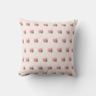 Cosy Throw Pillow light pink and rose