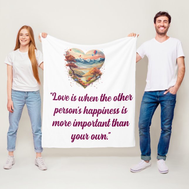 "Cosy Up with Love: Valentine’s Day Blankets" Fleece Blanket (In Situ)