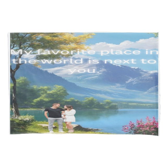 Cosy Up with Memories: Personalised Photo  Pillowcase (Front)