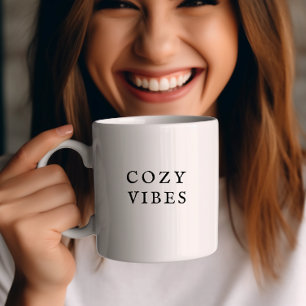 Cosy Vibes Fall Mug Modern Minimal Coffee Cup