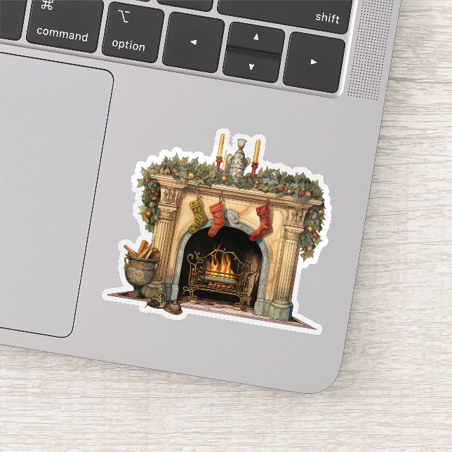 Cosy Victorian Fireplace Christmas (Detail)