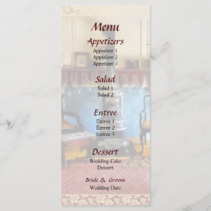 Cosy Victorian Parlour Wedding Menu