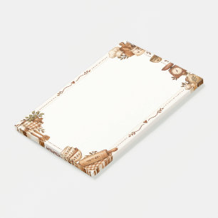 Cosy Vintage Kitchen & Baking Illustration Post-it Notes