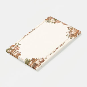 Cosy Vintage Kitchen & Baking Illustration Post-it Notes