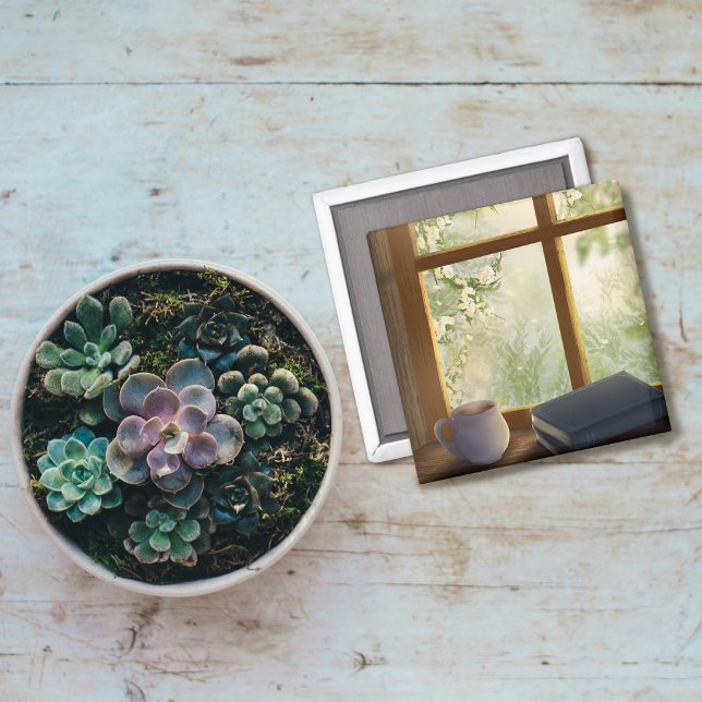Cosy Vintage Window Magnet (Creator Uploaded)