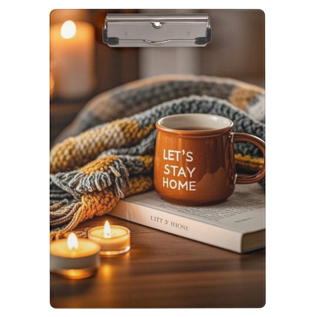 Cosy warm candle lit evening  clipboard (Front)