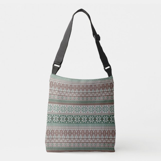 Cosy warm knitting crossbody bag (Front)