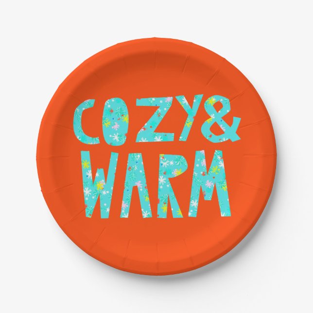 Cosy & Warm Paper Plate (Front)