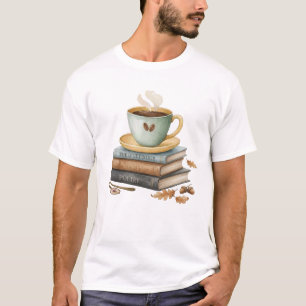 Cosy Watercolor Books The Quiet Hour Poetry with C T-Shirt