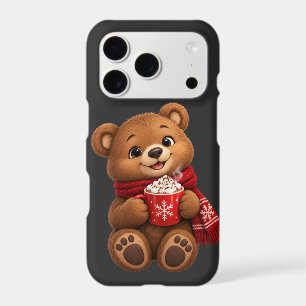 Cosy Winter Bear Hot Cocoa iPhone 17 Pro Case