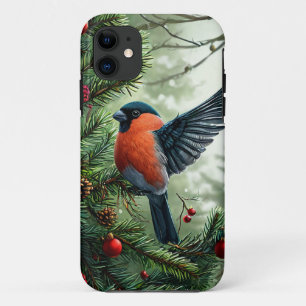 Cosy Winter Bird Landscape Aesthetic Design iPhone 11 Case