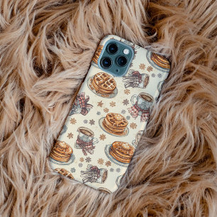 Cosy Winter Breakfast Pattern   Pancakes & Coffee  iPhone 16 Pro Max Case