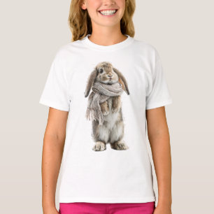 Cosy Winter Bunny Kids T-Shirt