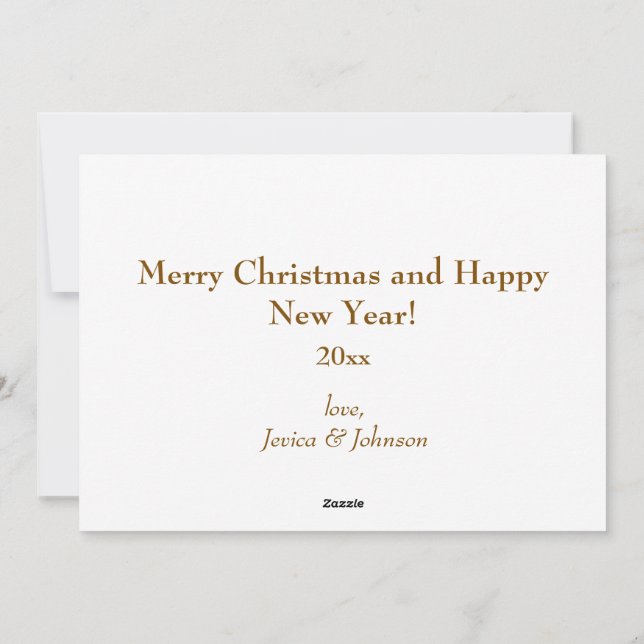 Cosy Winter Cabin & Snowman | Watercolor Christmas Holiday Card (Back)