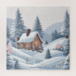 Cosy Winter Christmas Town Jigsaw Puzzle