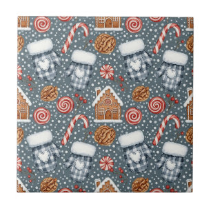 Cosy Winter Christmas with Mittens and Candy Tile