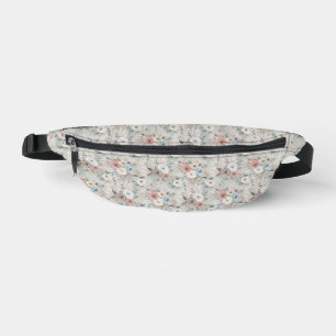 Cosy Winter Floral Pattern Bum Bags