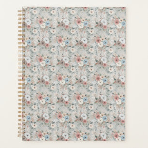 Cosy Winter Floral Pattern Planner