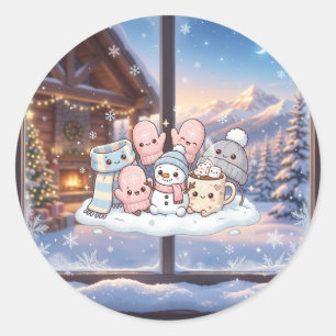 Cosy Winter Friends Sticker
