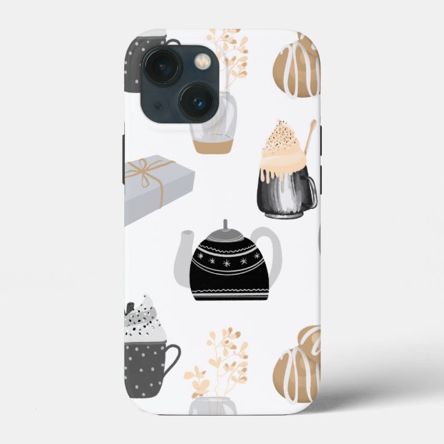 Cosy Winter Home Pattern Case-Mate iPhone Case (Back)