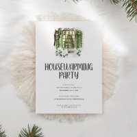 Cosy Winter Landscape Holiday Housewarming Party