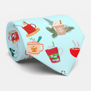 Cosy winter latte hot chocolate festive cocoa tie