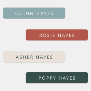 Cosy Winter Name Labels