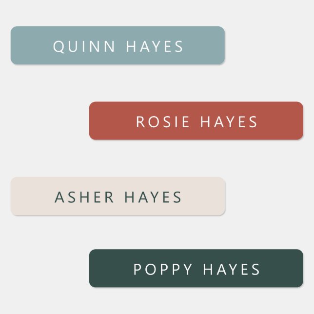 Cosy Winter Name Labels (Group)