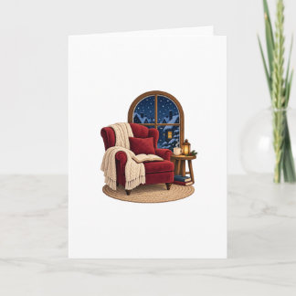 Cosy Winter Reading Nook Card