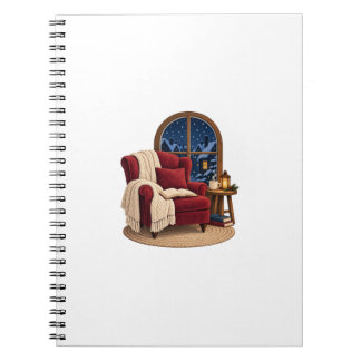 Cosy Winter Reading Nook Notebook