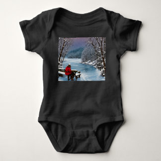 "Cosy Winter Reflections" Baby Bodysuit