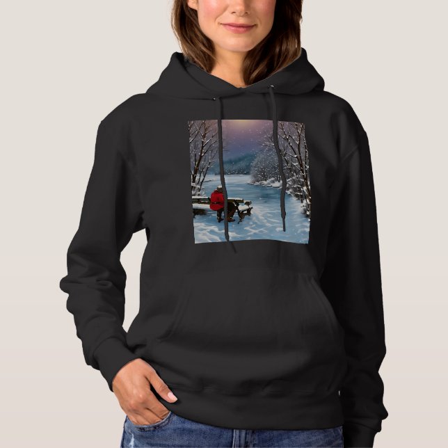 "Cosy Winter Reflections" Hoodie (Front)